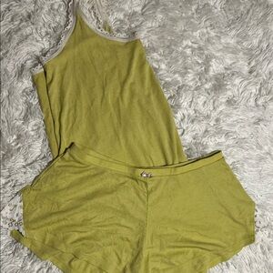 Victoria's Secret Green Pajama Set